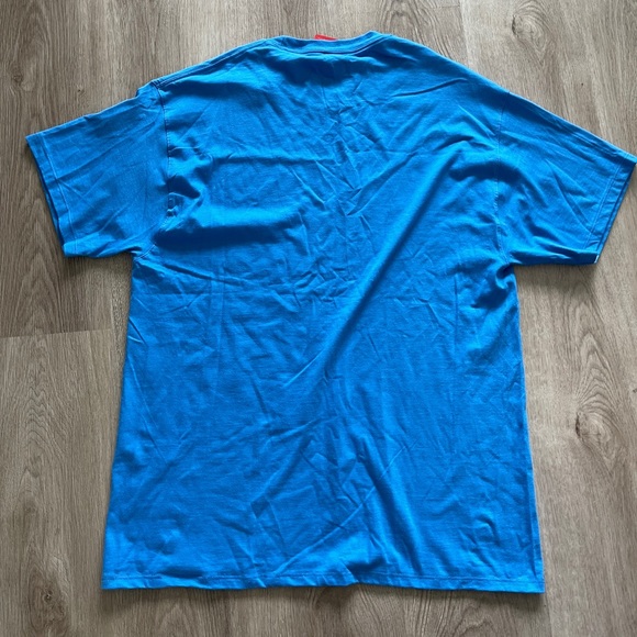 Champion Mens Tee Size Large Blue Logo Graphic Short Sleeve T-Shirt - Picture 5 of 7